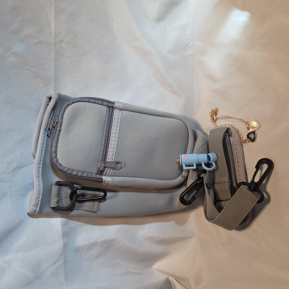 Gray Neoprene Tumbler  Pouch